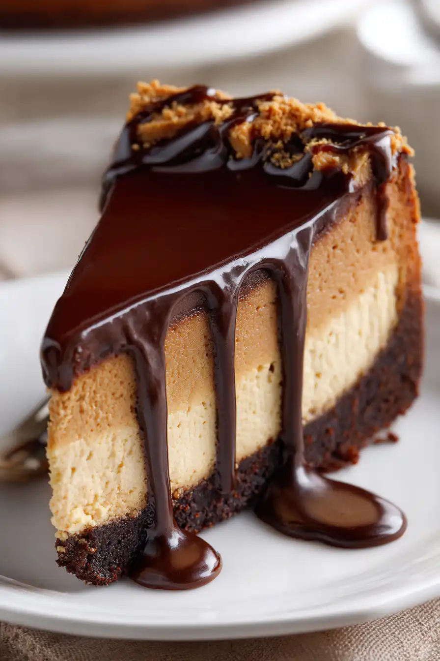 Chocolate Peanut Butter Candy Cheesecake