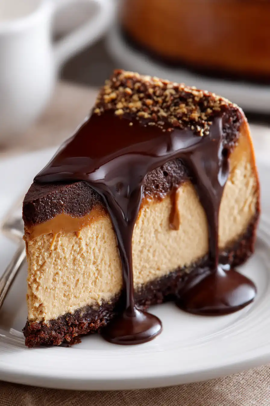 Chocolate Peanut Butter Candy Cheesecake