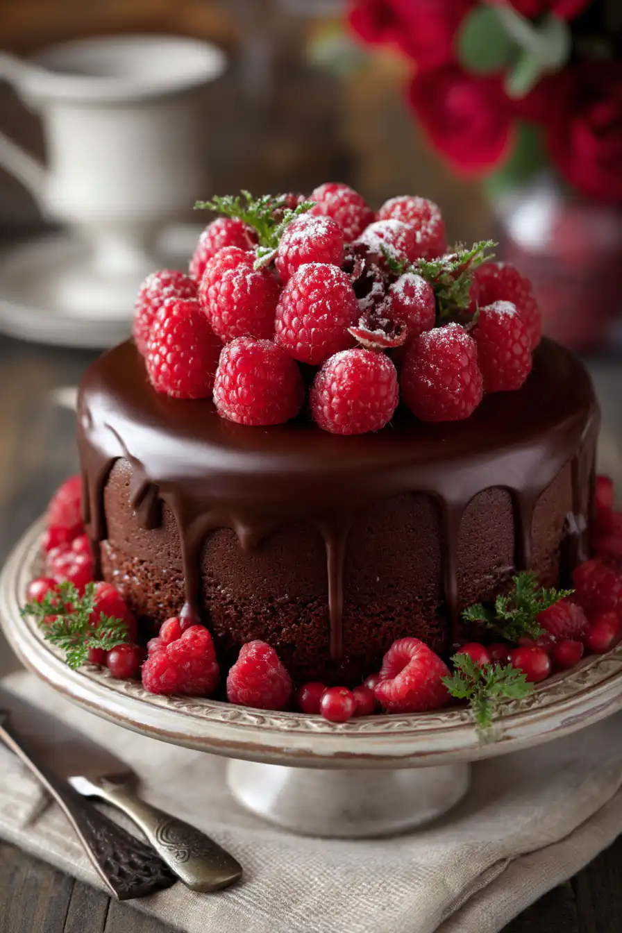 Chocolate Raspberry Cake