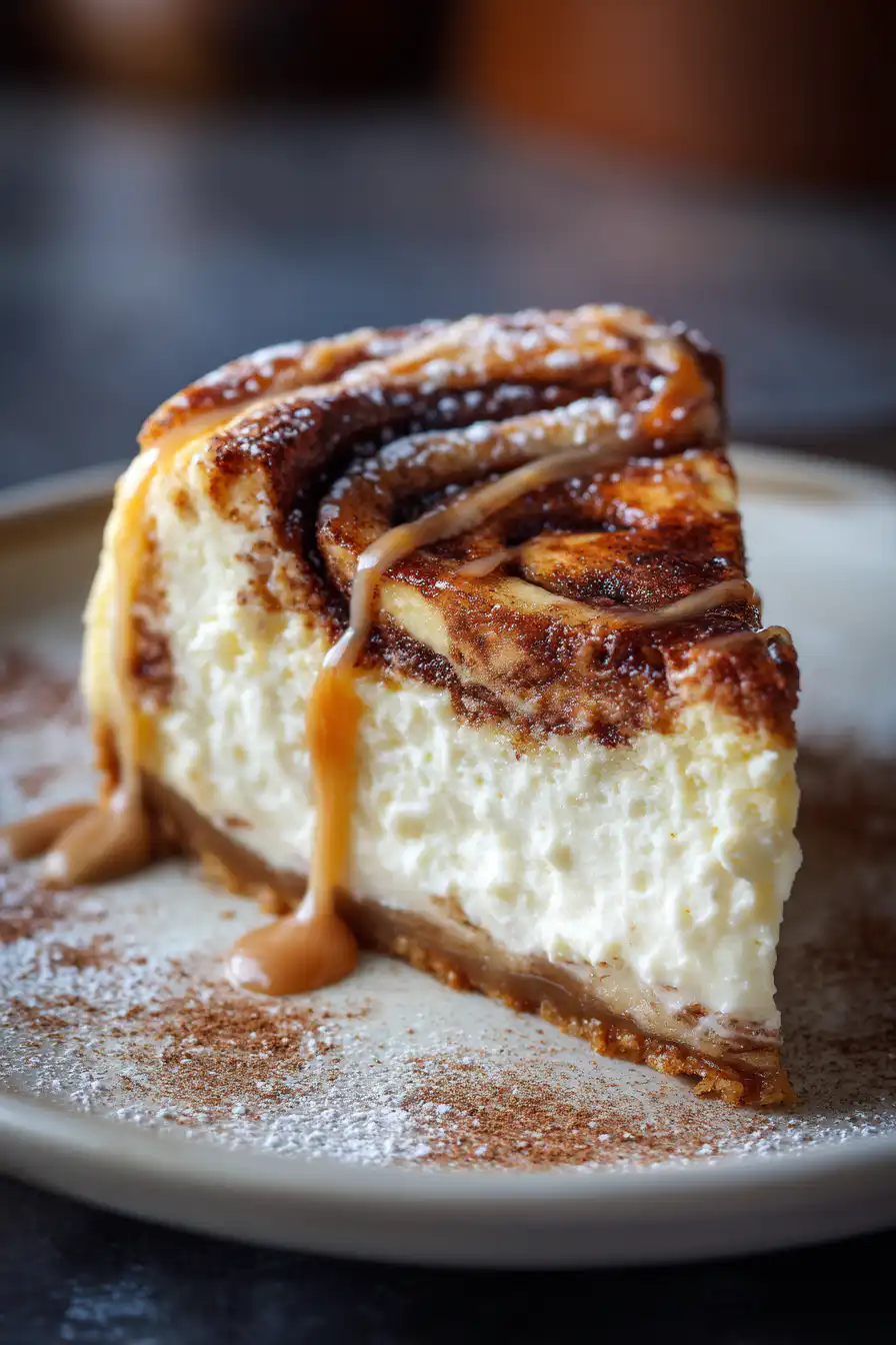 Cinnamon Roll Cheesecake