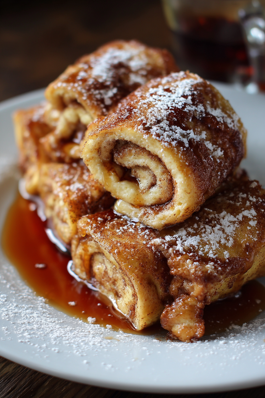 Cinnamon Roll French Toast Roll-Ups
