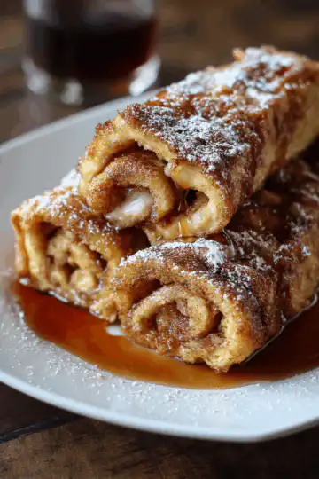 Cinnamon Roll French Toast Roll-Ups