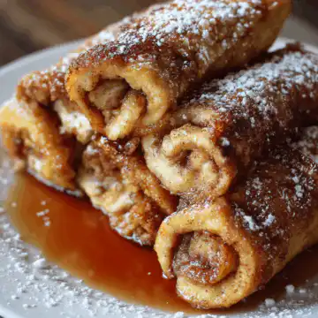 Cinnamon Roll French Toast Roll-Ups