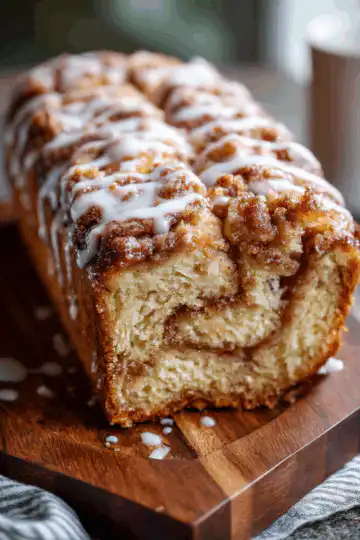 Cinnamon Swirl Apple Fritter Bread