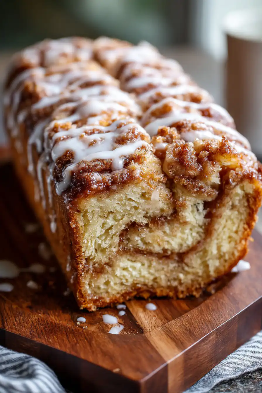 Cinnamon Swirl Apple Fritter Bread