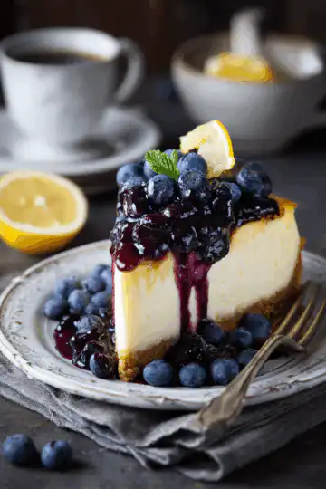 Citrus Blueberry Cheesecake