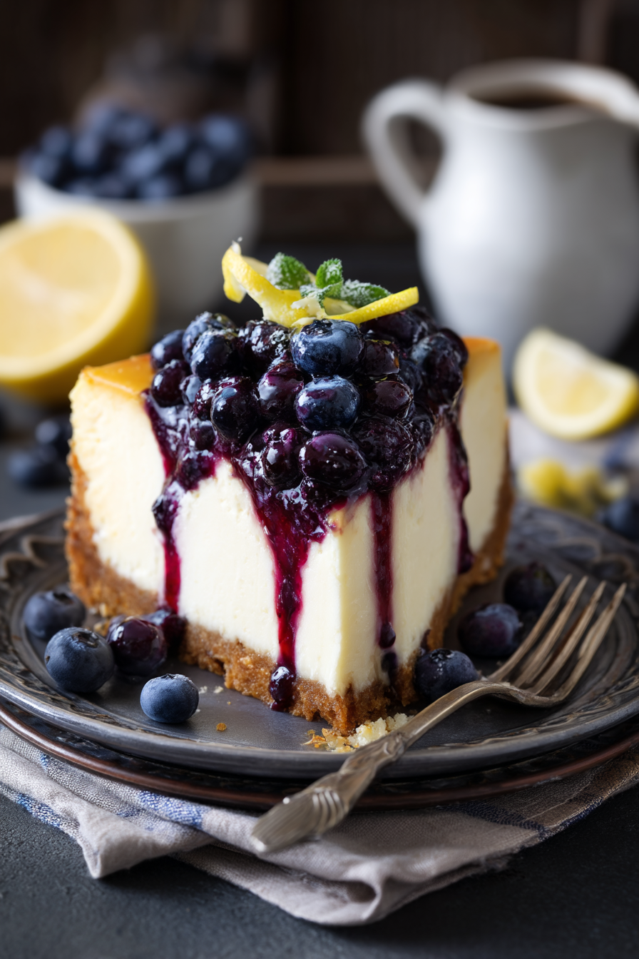Citrus Blueberry Cheesecake