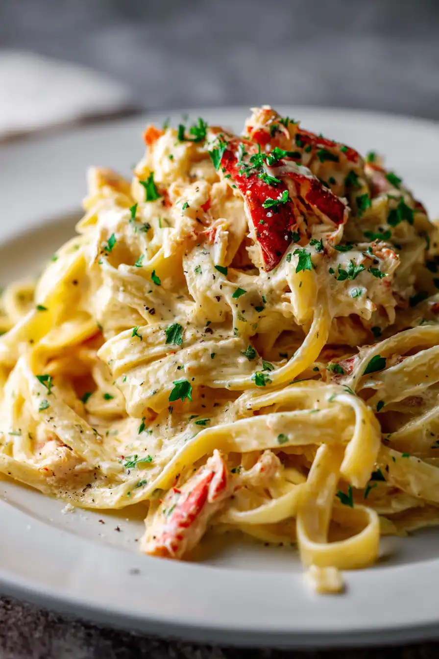 Crab Fettuccine Alfredo