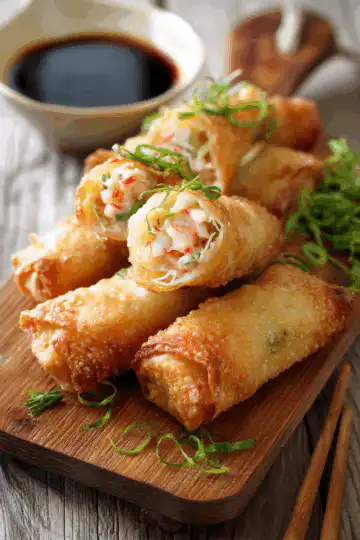 Crab Rangoon Egg Rolls