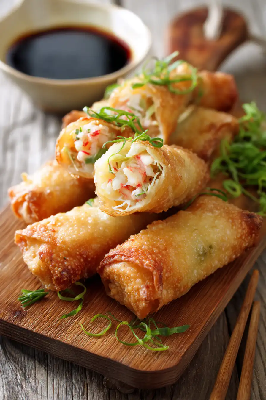 Crab Rangoon Egg Rolls
