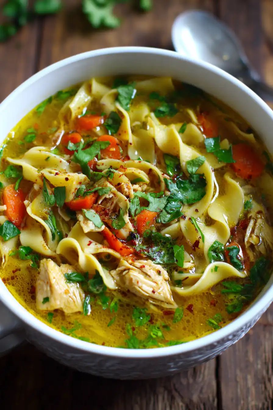 Crack Chicken Noodle Soup