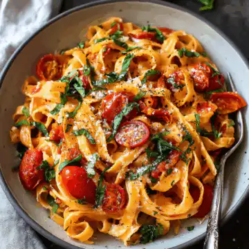 Creamy Basil Tomato Pasta