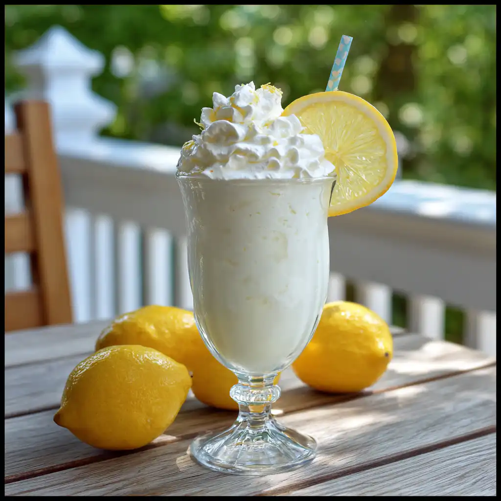 Creamy Frozen Coconut Lemonade