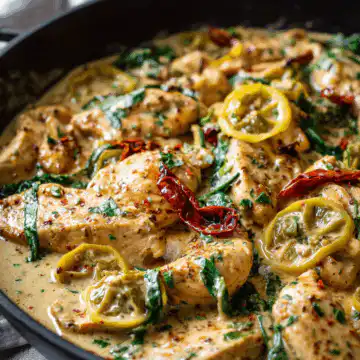 Creamy Pepperoncini Chicken Skillet