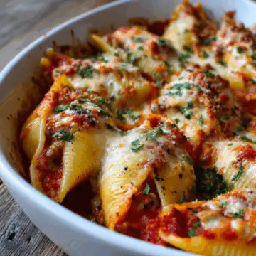Creamy Ricotta Beef Stuffed Shells Pasta