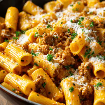 Creamy Sausage Rigatoni