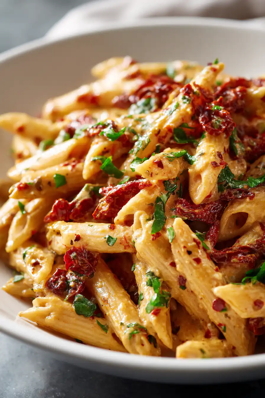 Creamy Sun-Dried Tomato Vegan Pasta