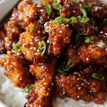 Crispy Chinese Honey Garlic Chicken
