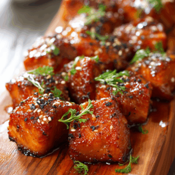 Crispy Honey Garlic Salmon Bites