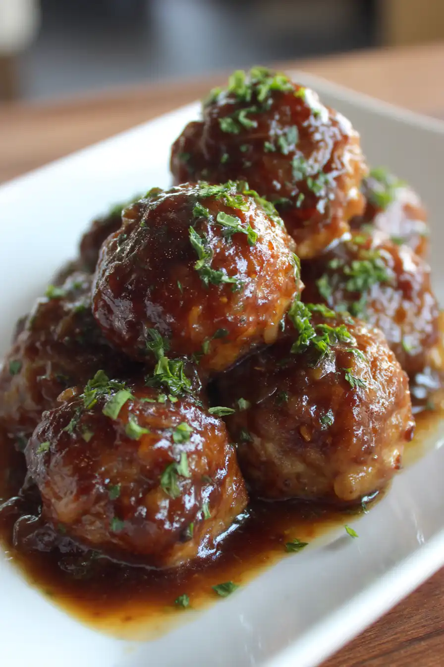 Crock Pot French Onion Meatballs