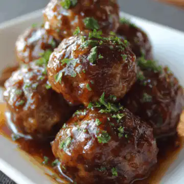 Crock Pot French Onion Meatballs