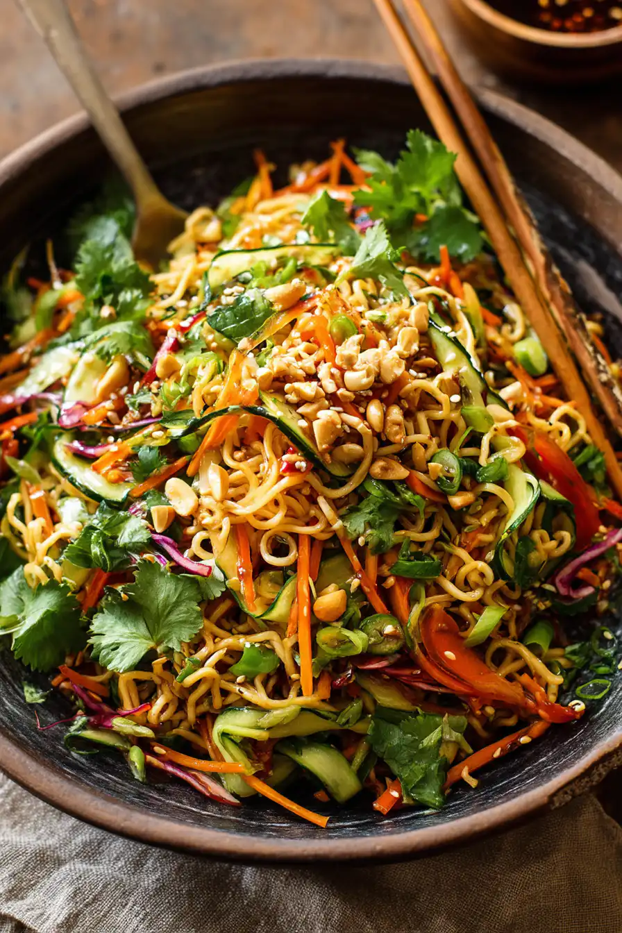 Crunchy Asian Ramen Noodle Salad