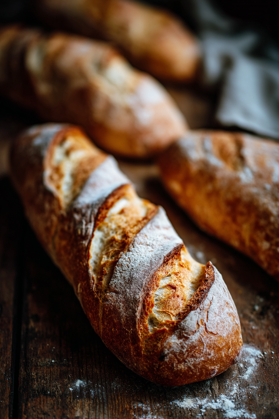 Crusty Chewy French Bread Rolls