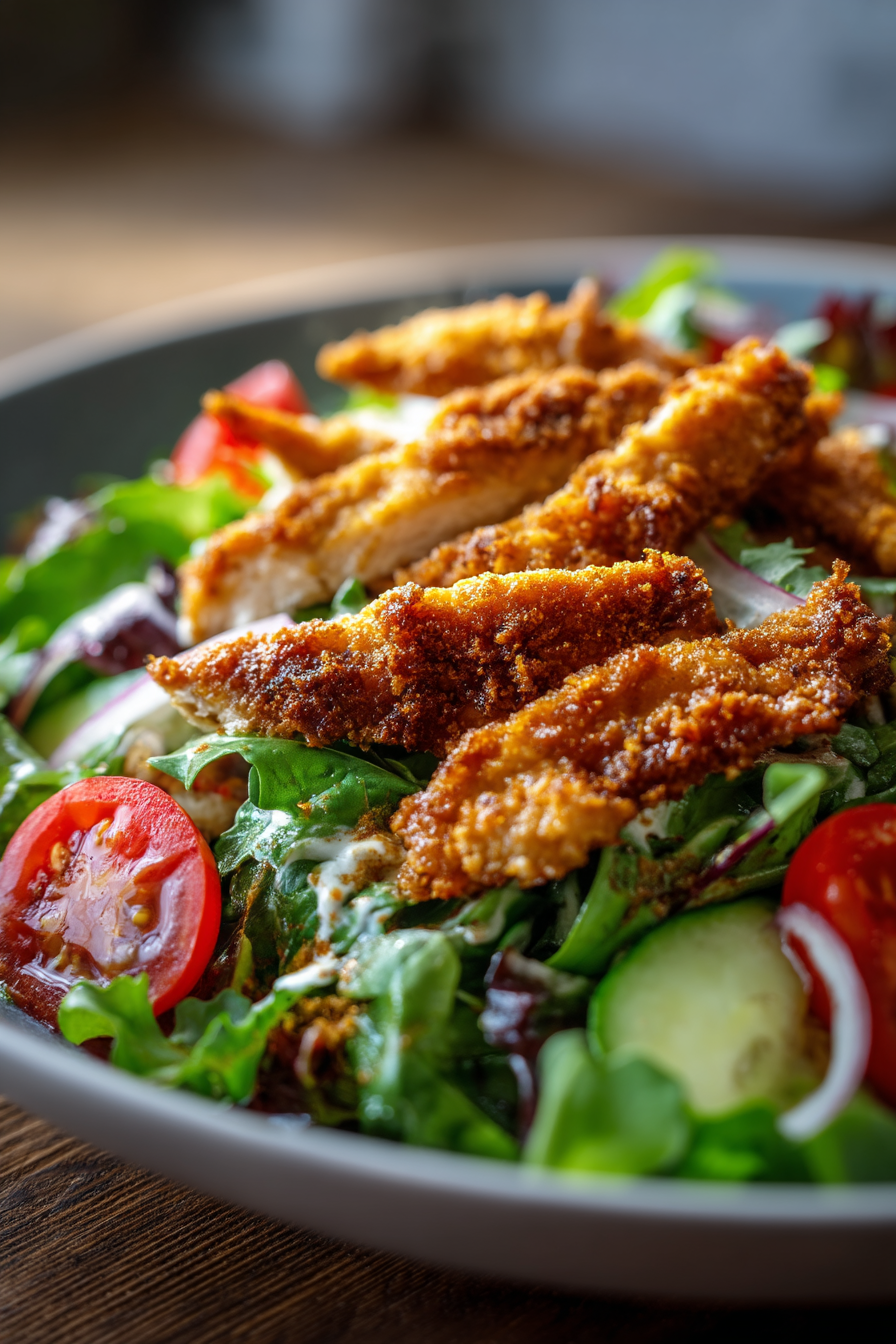 Delicious Crispy Chicken Salad