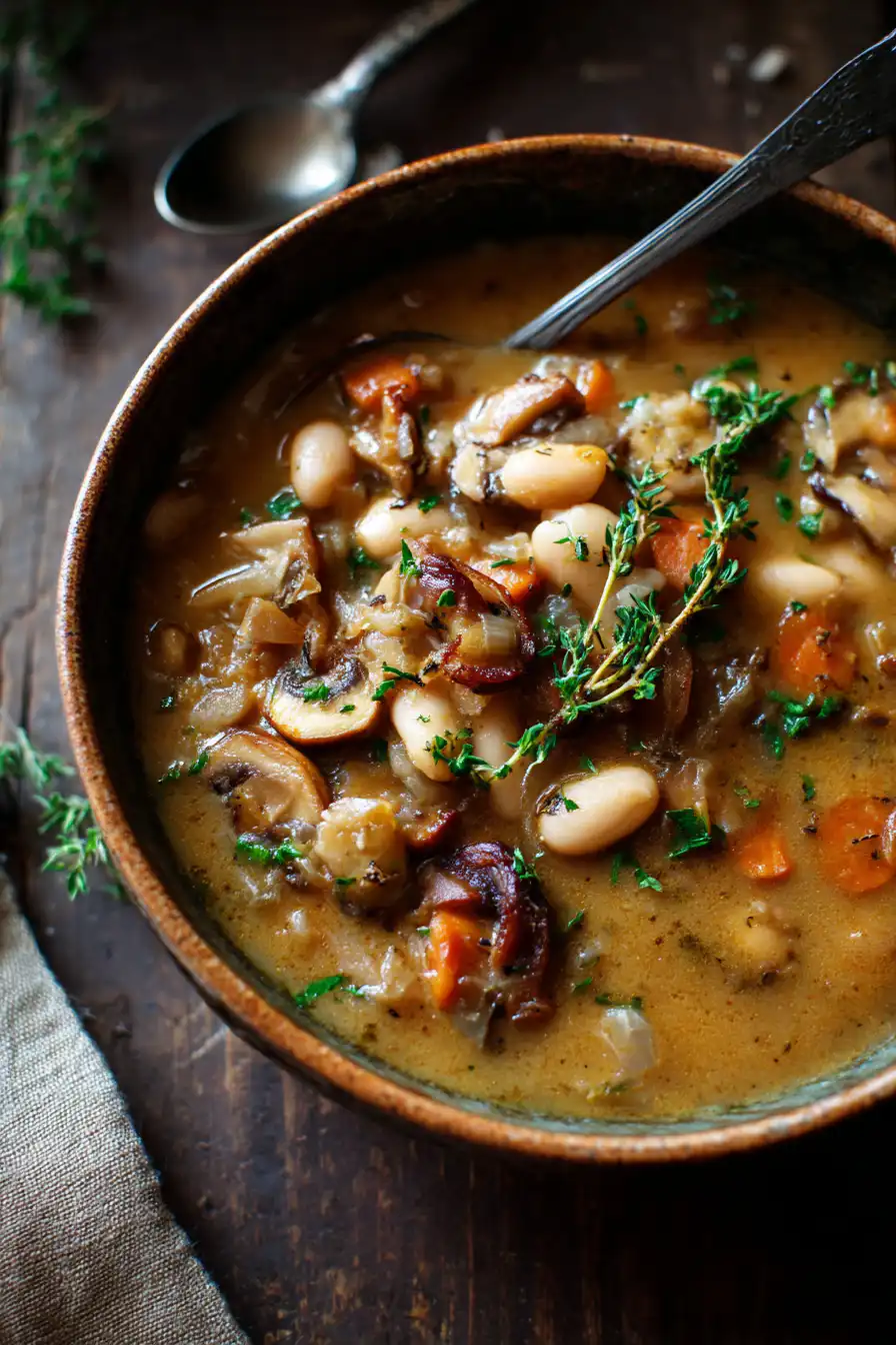 Earthy Mushroom and White Bean Stew