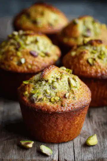 Easy Bakery Style Pistachio Muffins