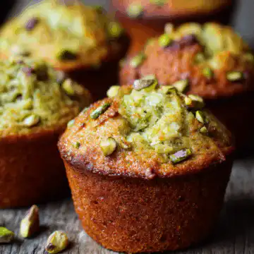 Easy Bakery Style Pistachio Muffins