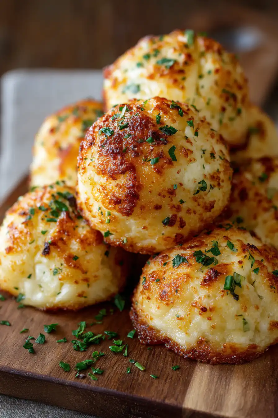 Easy Garlic Cheese Bombs