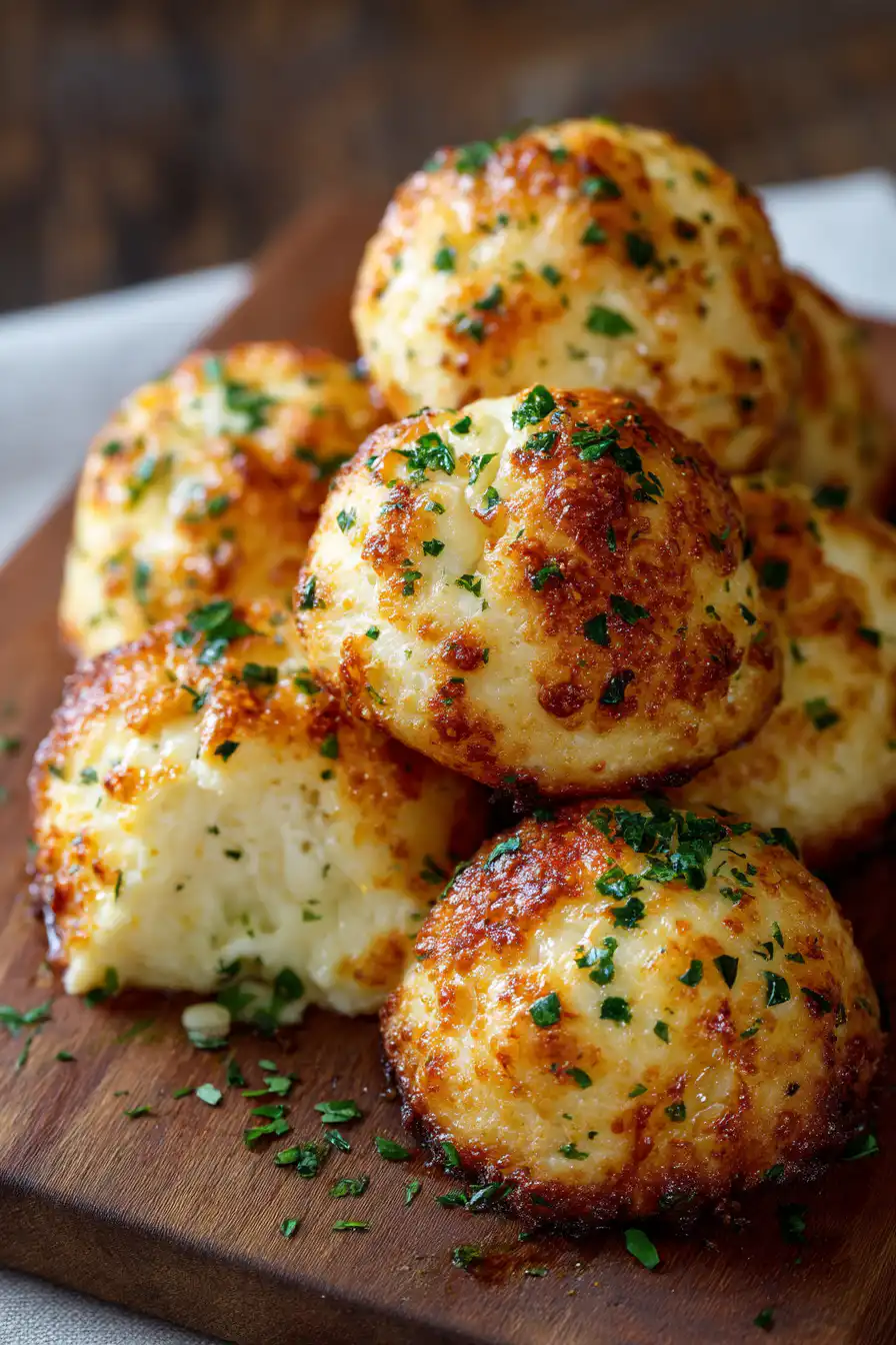 Easy Garlic Cheese Bombs