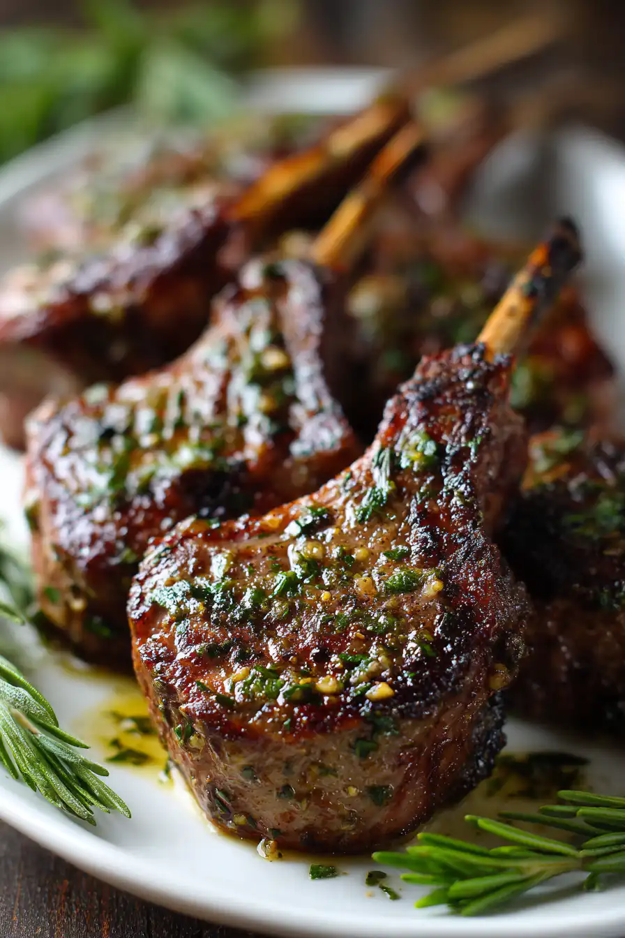 Easy Garlic Herb Lamb Chops