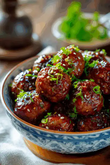Easy Mongolian Meatballs