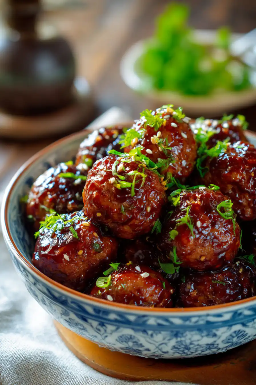 Easy Mongolian Meatballs