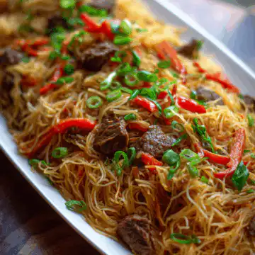 Filipino Pancit With Beef