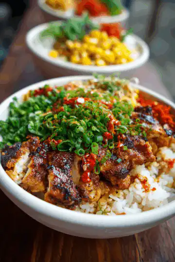 Flavor-packed Street Corn Chicken Rice Bowl