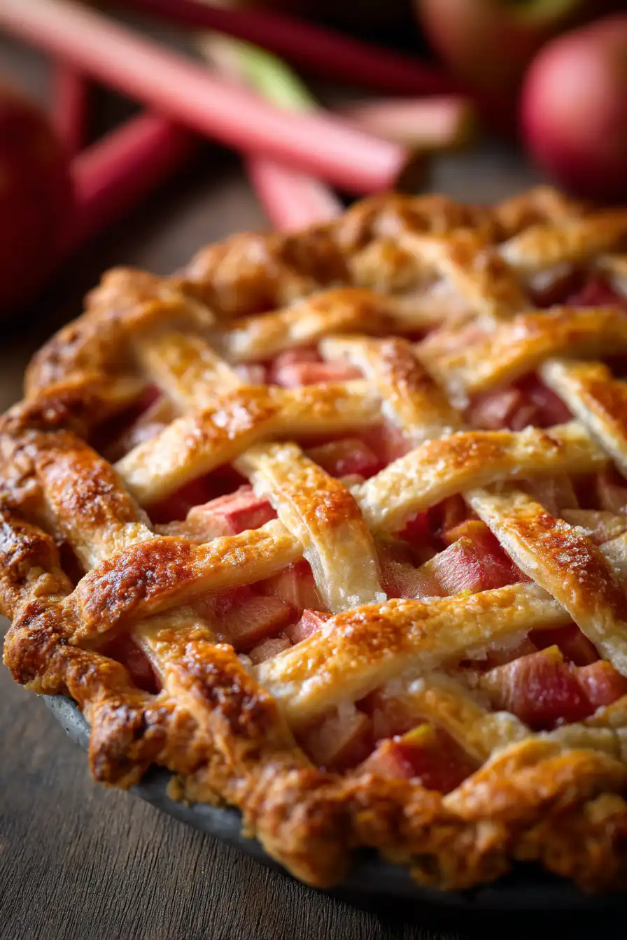 Fresh Rhubarb Pie