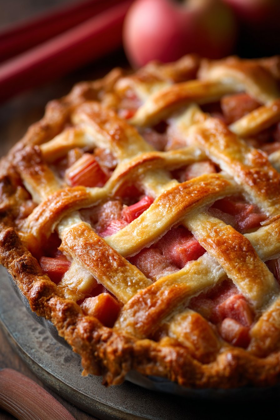 Fresh Rhubarb Pie