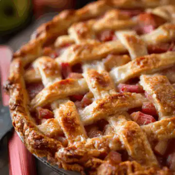 Fresh Rhubarb Pie
