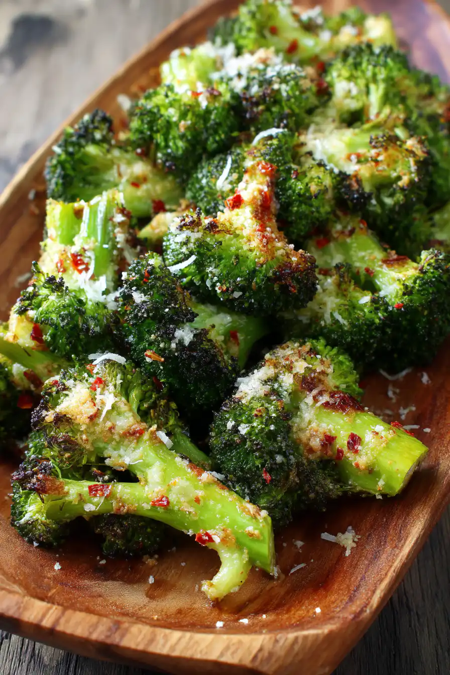 GARLIC PARMESAN ROASTED BROCCOLI