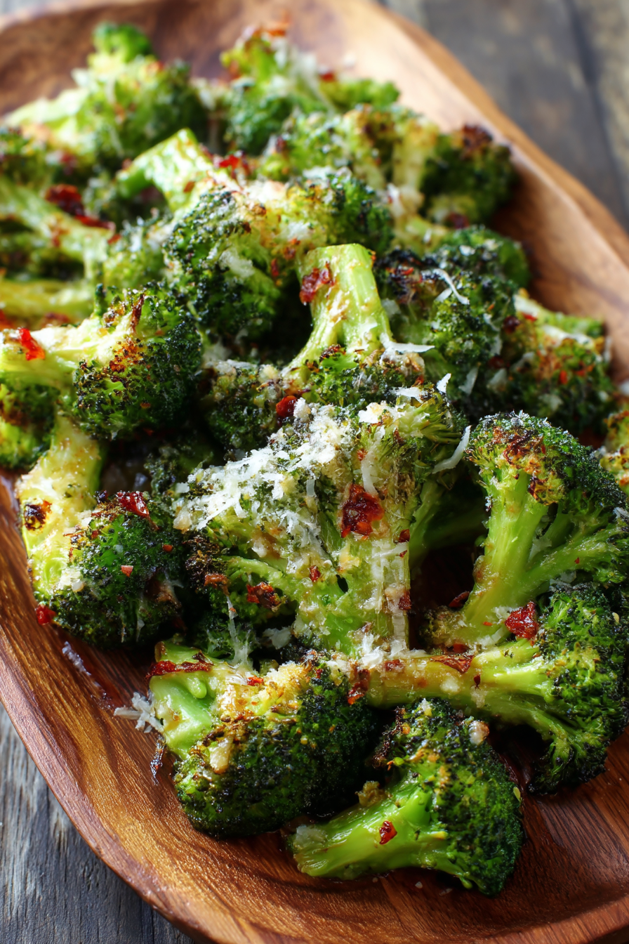GARLIC PARMESAN ROASTED BROCCOLI