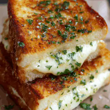 Garlic Bread Grilled Cheese