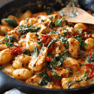 Garlic Chicken Gnocchi Skillet