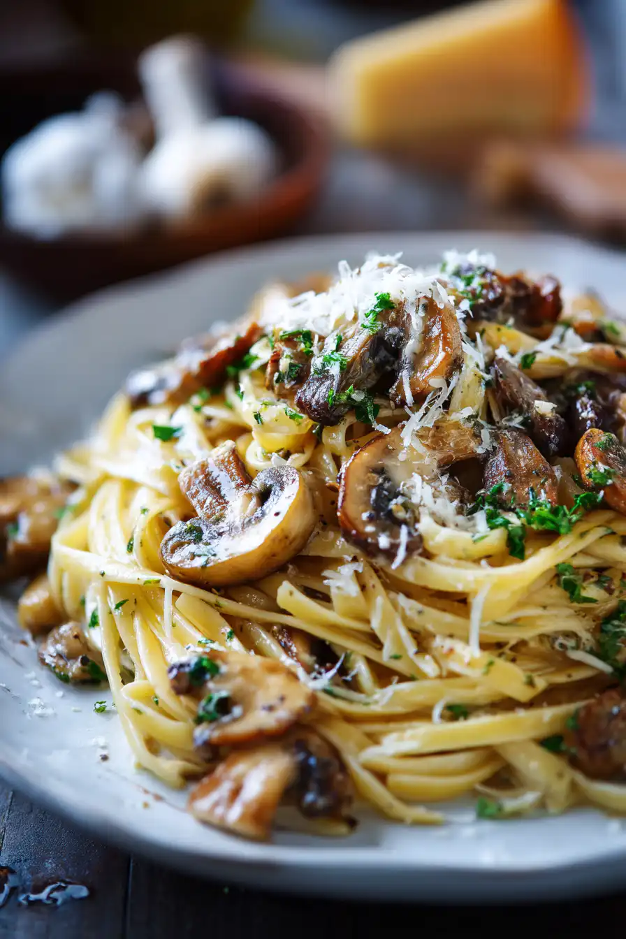 Garlic Mushroom Pasta
