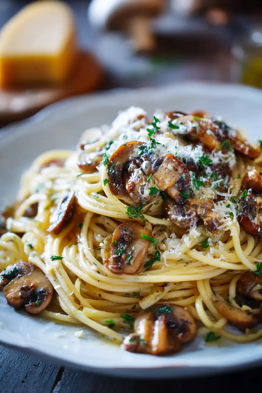 Garlic Mushroom Pasta