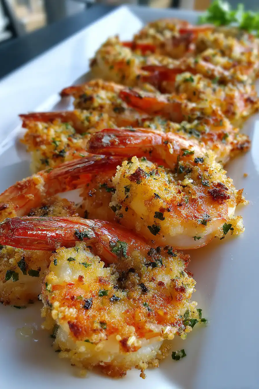 Garlic Parmesan Baked Shrimp