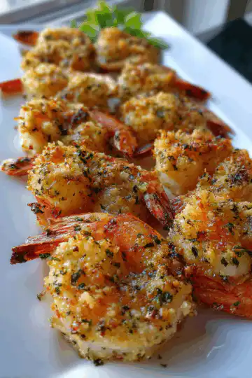 Garlic Parmesan Baked Shrimp