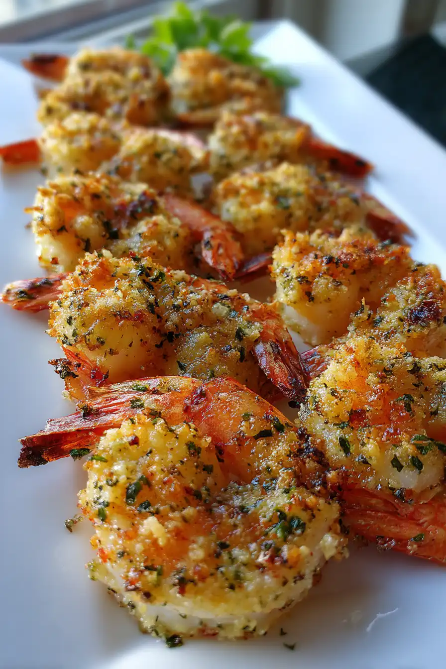 Garlic Parmesan Baked Shrimp